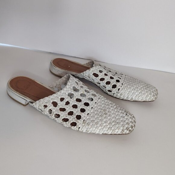 LOQ Marti Mules Slip On Woven Leather Shoe - Picture 3 of 7